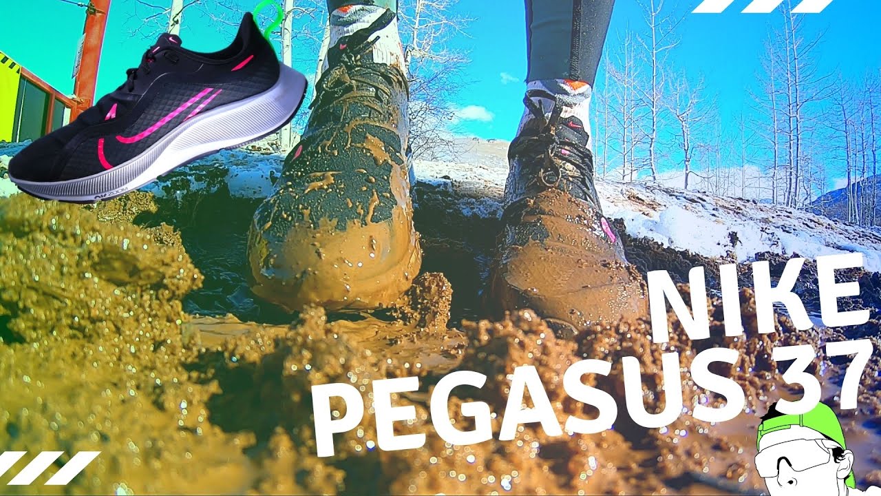 het beleid kraai Planeet Nike Pegasus 37 Shield Test in Mud, Snow, and Water | Running Shoe Review -  YouTube