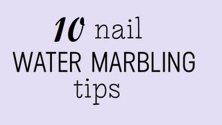 10 Nail water marbling tips