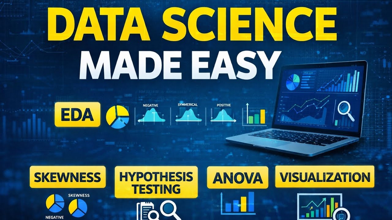 Applied Data Science Made Easy | EDA, ANOVA, Hypothesis Testing & More