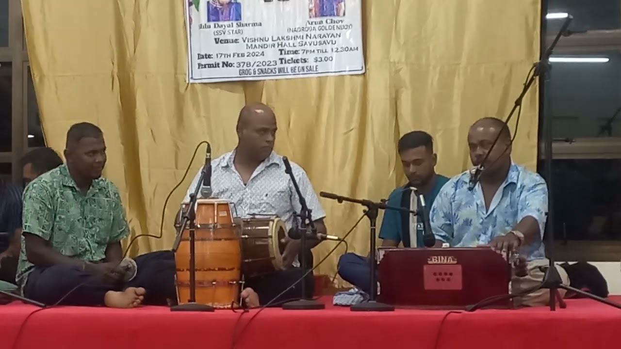 Fiji Bhajan - Shiu Dayal Sharma & Arun Choy - VLNM Savusavu.