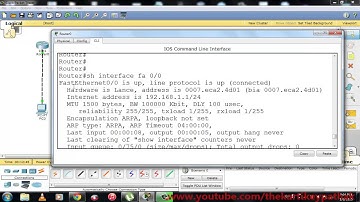 check the interface details on cisco router