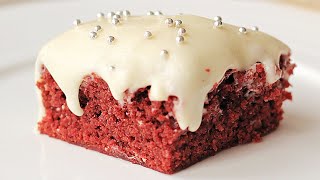 Red Velvet Brownies with Cream Cheese Frosting | Valentines Day Special