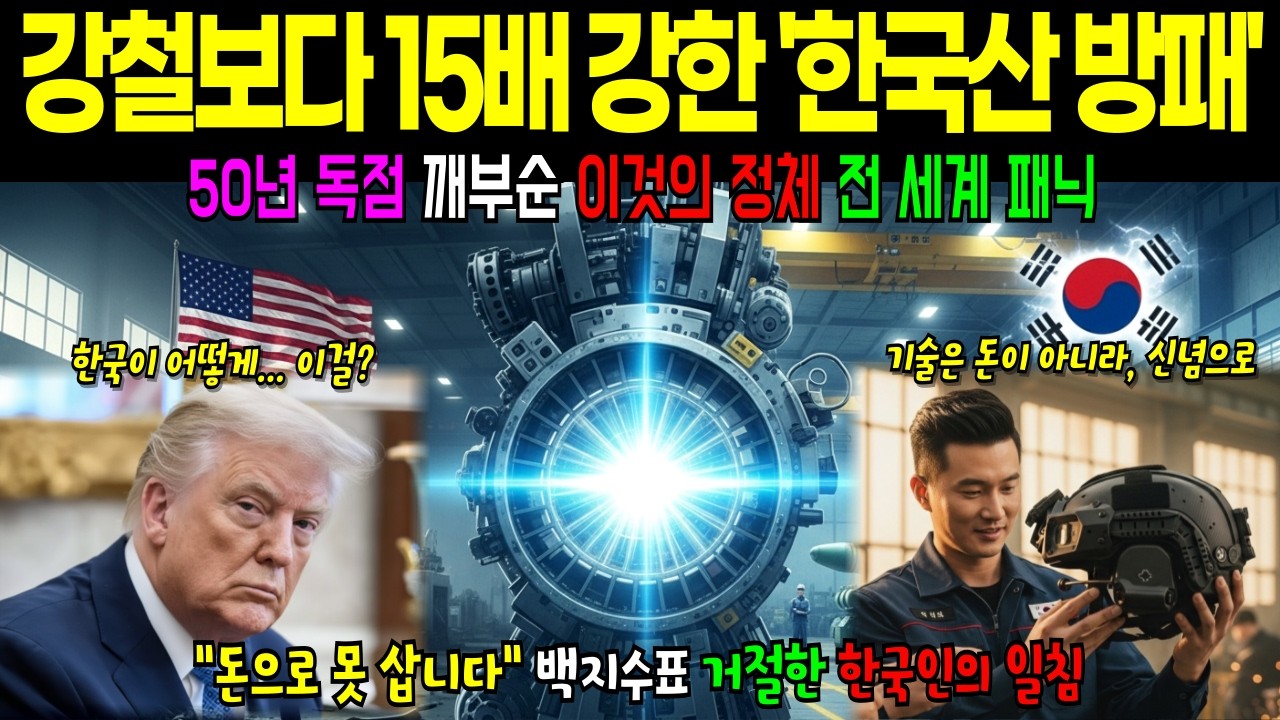 미국·유럽이 30년 실패한 '방탄의 신기술'을 한국 스타트업이 세계 최초로 독점해버린 이것의 정체