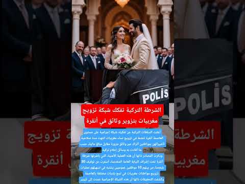 الشرطة التركية تفكك شبكة تزويج مغربيات بتزوير وثائق في أنقرة