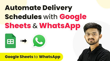 Automate Delivery Schedules with Google Sheets & WhatsApp