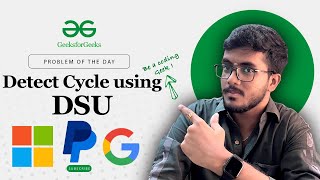 Detect Cycle using DSU | 🧑💻 C++, Java, Python | Undirected Graph | Disjoint Set Union | POTD | GFG