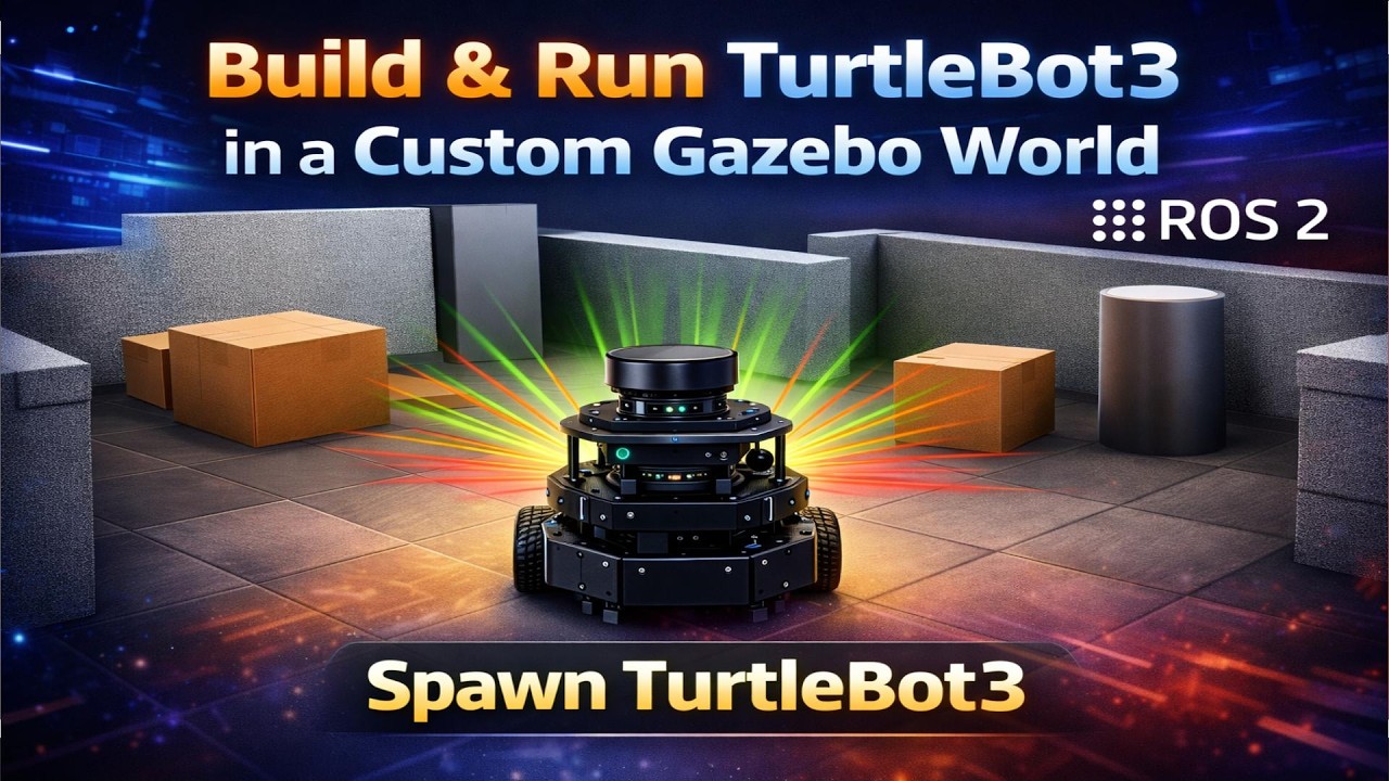 Create Your Own Gazebo Model for TurtleBot3 | ROS2 Tutorial - YouTube