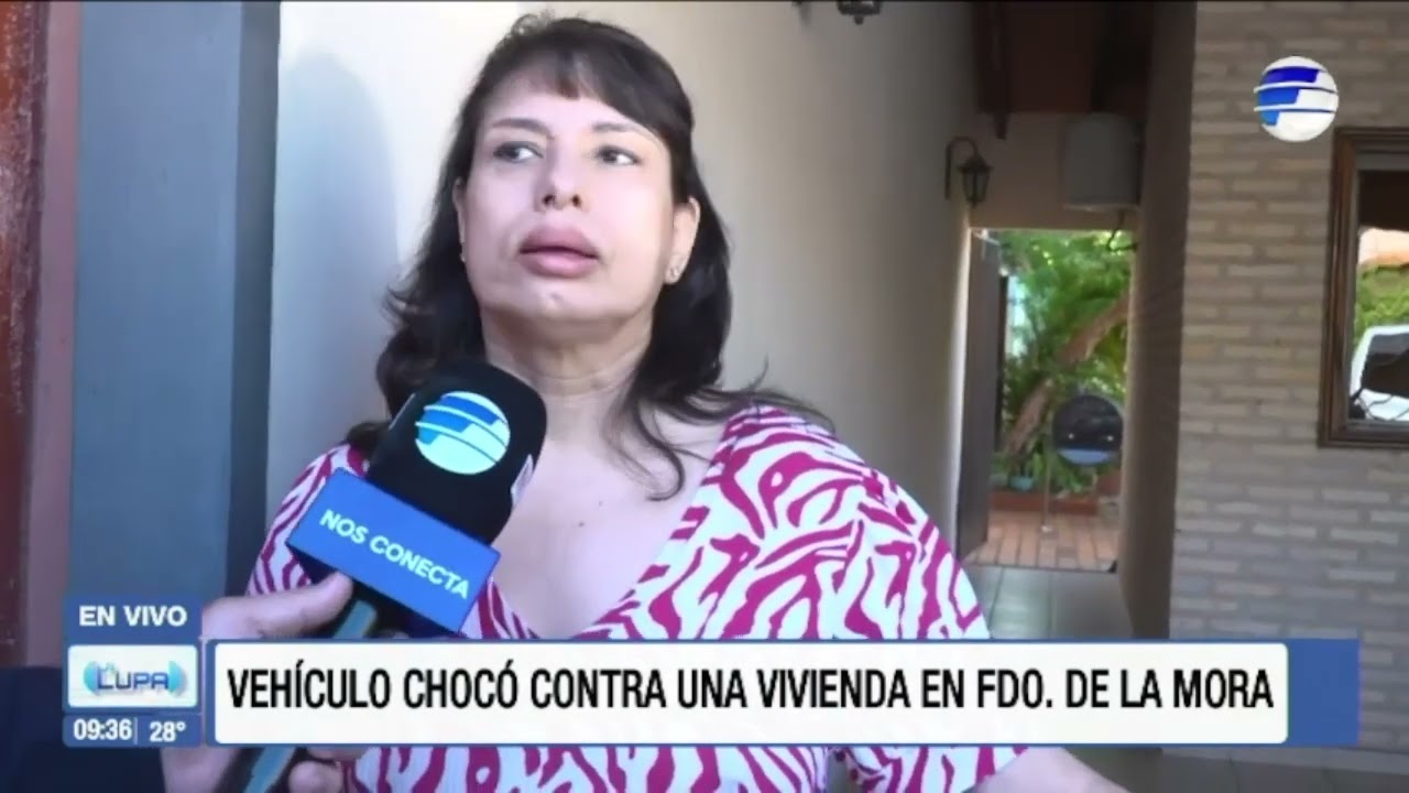 Joven alcoholizado chocó contra una vivienda