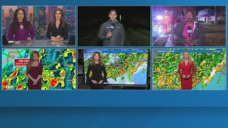 Team weather coverage as heavy rains lead to Flash Flood Warnings to Houston area