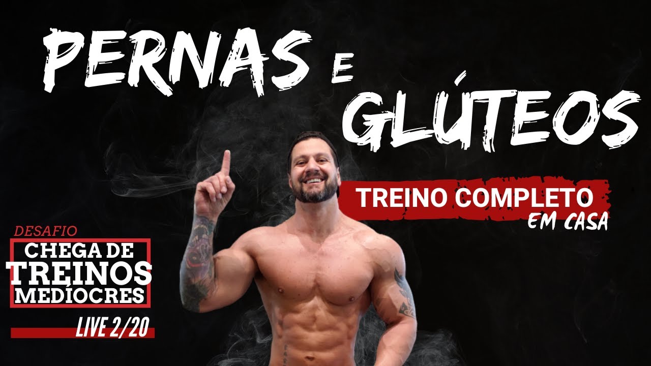 Treino completo de pernas e glúteos - em casa