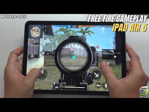 iPad Air 5 M1 test game Free Fire
