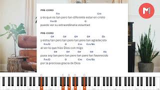Video thumbnail of "Tan Agradecido (Tutorial piano !!)"