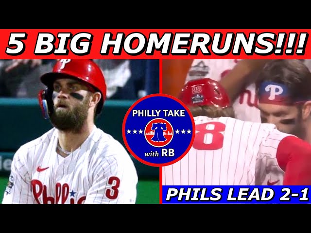 World Series: Philadelphia Phillies tie record with 5 home runs, crush  Houston Astros 7-0