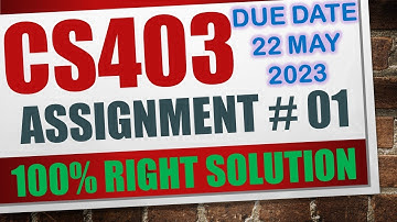 cs403 assignment 1 solution 2023|cs403 assignment 1 2023|cs403 assignment 1 solution spring 2023