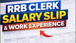 RRB Clerk Salary Slip | In Hand Salary & Work Experience #rrbclerk
