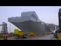 HMS Prince of Wales construction time-lapse and float-out