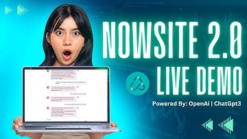 New Nowsite 2.0 OpenAi ChatGpt3 AI Chat Live Demo - Must See!