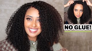 Watch Me Slay The Most Natural Curly Wig Like It&#39;s My Own Hair | No Glue, No Baby Hair! | RPGSHOW
