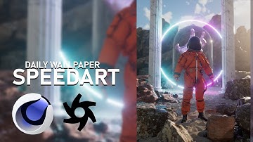 Astronaut 3D Render  I Everyday/Daily render I Cinema4D and Octane render Speedart I Damongraphics