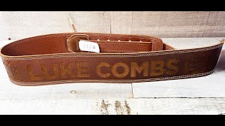 Luke Combs custom engraved Guitar Strap