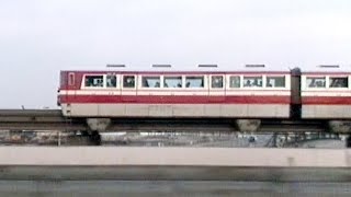 平成元年の首都高速1号羽田線･モノレールと並走　Tokyo Monorail Trains from Shuto Expressway 1989