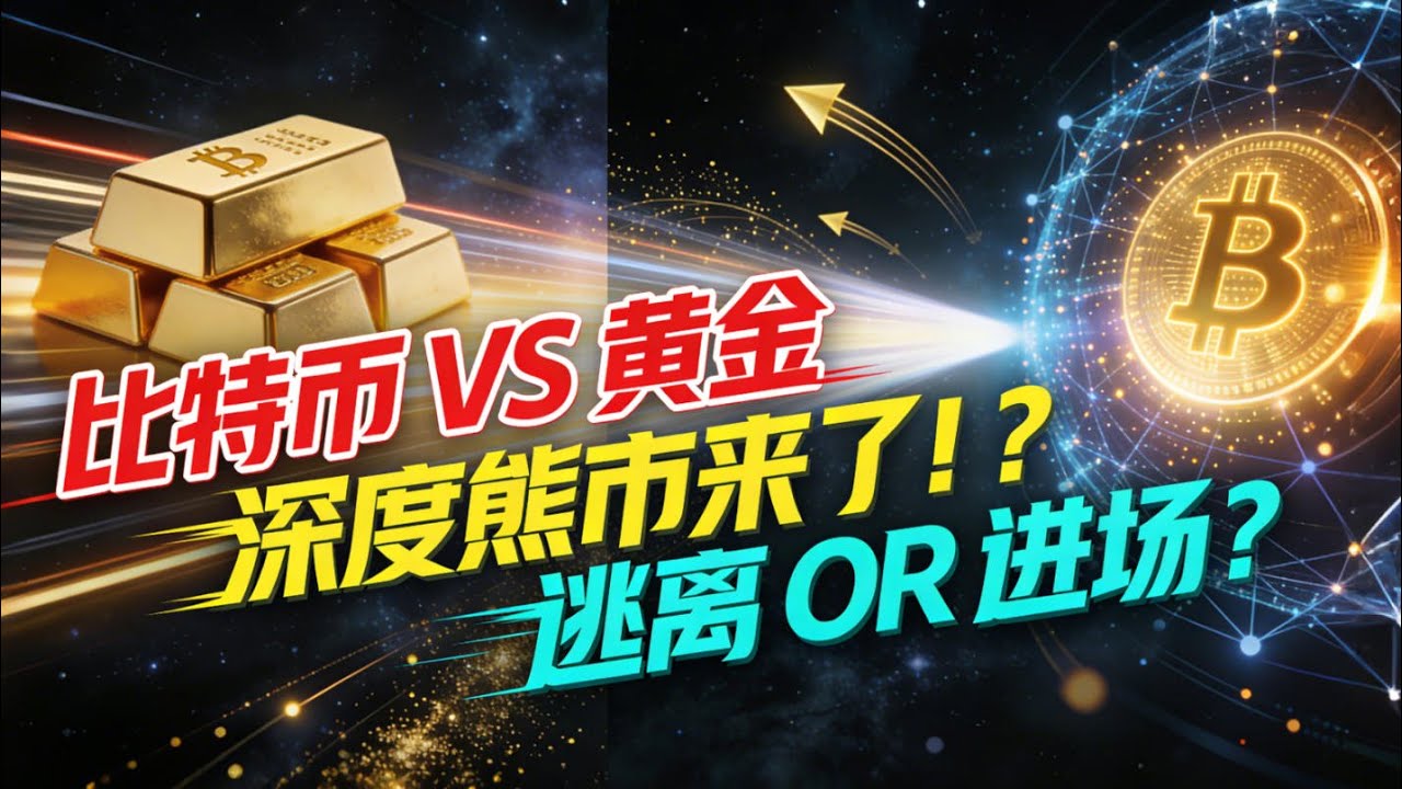 比特币对黄金的“深度熊市”来了！历史表明跌势难止，逃离 OR 进场？
