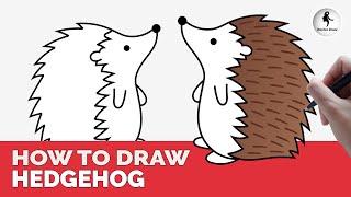 HOW TO DRAW A HEDGEHOG EASY