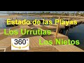 El Mar Menor. Estado de las Playas de Los Urrutias y Los Nietos. Julio 2.021. Video 360