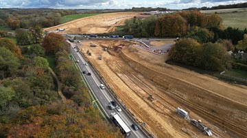 The A417 Missing Link Project. February 2024 Comparison with October 2025.