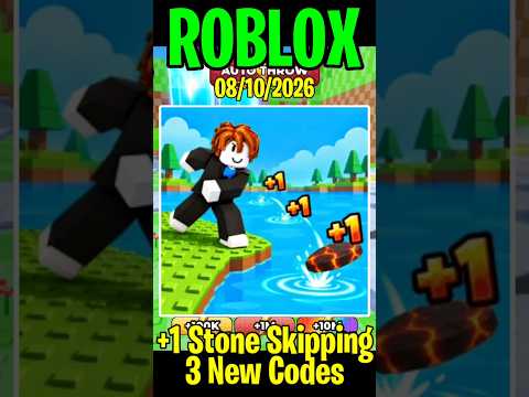 All New +1 Stone Skipping Codes Roblox 08/10/2026