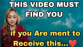 This video will REACH YOU TODAY ONLY,IF U MENT TO RECEIVE THIS...❤️