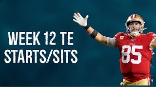 Tight End Starts/Sits Every Matchup Week 12 Fantasy Football