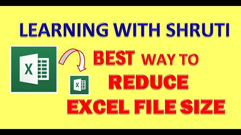 BEST Way To Reduce File Size in MS Excel| Decrease File Size| Binary workbook| #learningwithshruti#
