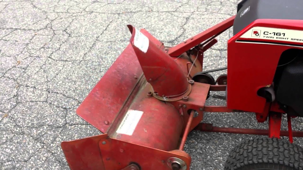 Wheel Horse C-161 Tractor and Snow Thrower for Sale - YouTube