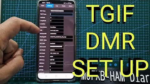 TGIF dmr - DROIDSTAR - SET UP
