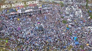 WOW!!!! Ribuan Massa pendukung Prabowo Sandi berkumpul di Pakansari Bogor || Video Aerial Footage ||