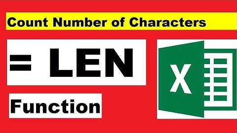 LEN Function in Excel Example