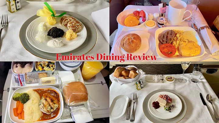 Emirates First, Business & Economy Class DINING REVIEW || Impressive or Overrated?