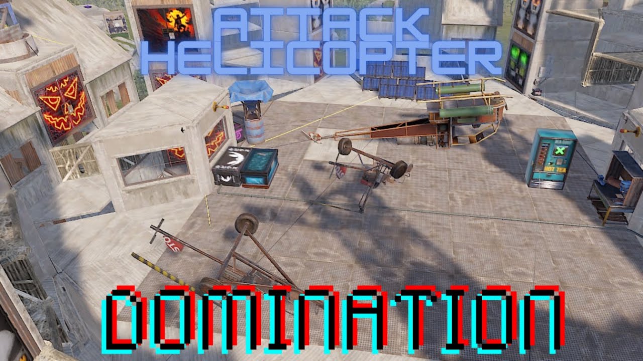 RUST Attack Helicopter Domination On Force Wipe - YouTube