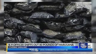 K-9 sniffs out 80 pounds of marijuana in Saraland