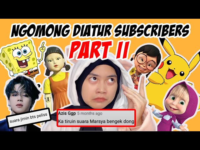 CACIL NGOMONG DIATUR SUBSCRIBER! PART 2 #chatcil class=