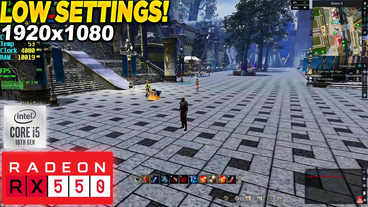Rise Online RX 550 - 1080p Low, - YouTube