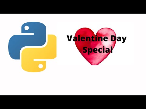 Valentine Day special with python