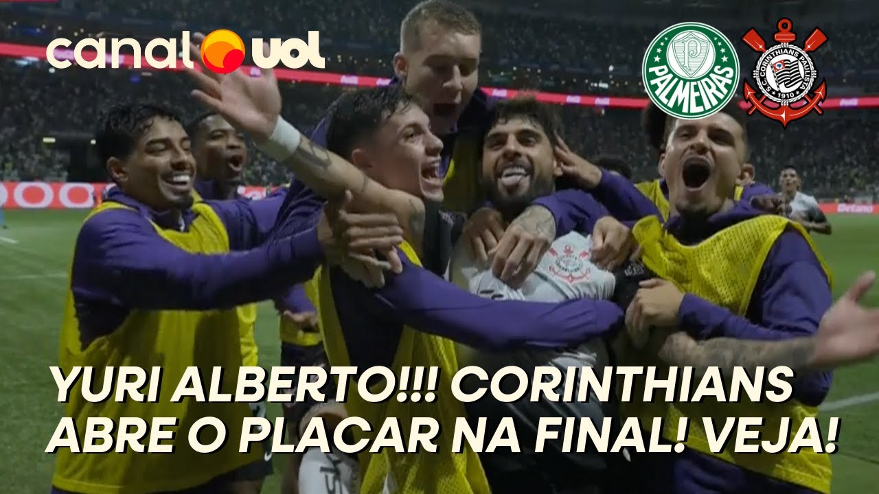 YURI ALBERTO!!!! CORINTHIANS ABRE O PLACAR CONTRA O PALMEIRAS NA FINAL ...