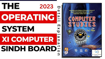 XI Computer Sindh Board The Operating System - Basic Concepts of Information Technology lecture