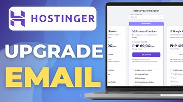 How To Upgrade A Email Plan On Hostinger | Quick Tutorial
