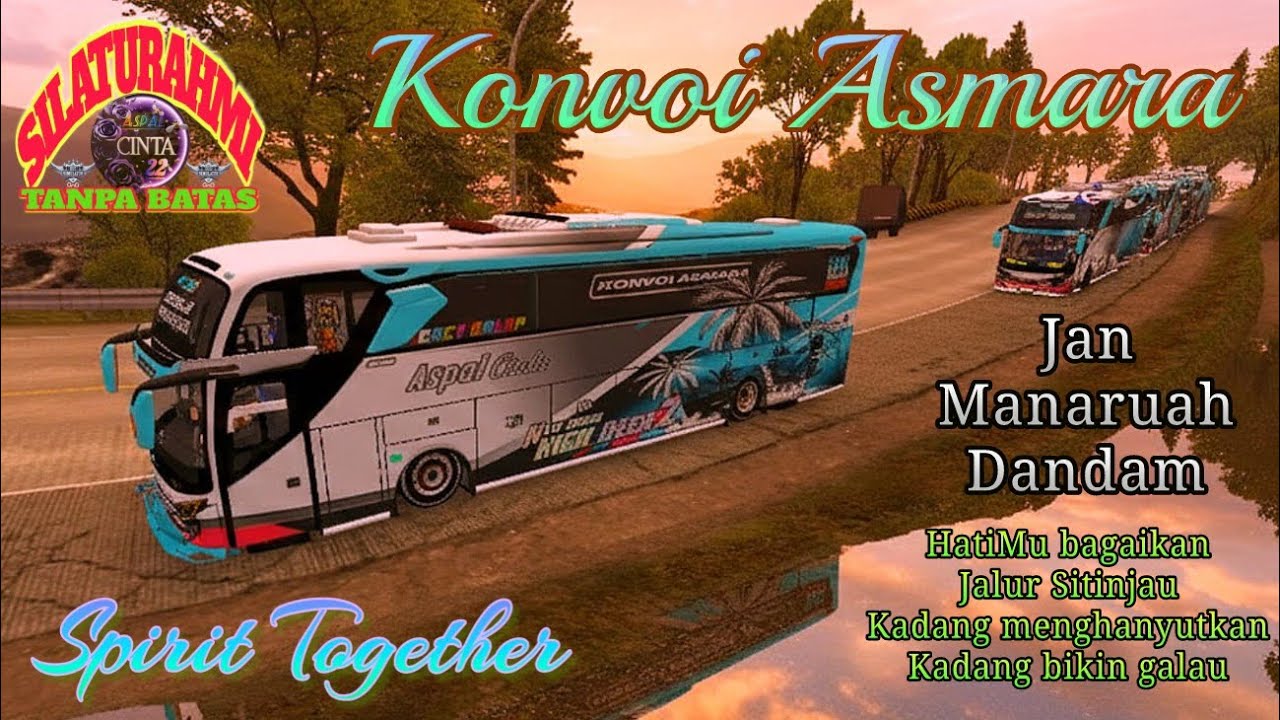 JAN MANARUAH DANDAM KONVOY ASMARA #bussimulatorindonesia #eurotrucksimulator2 #konvoy #fyp 