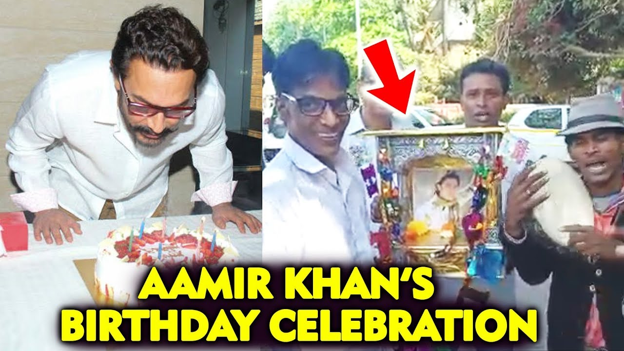 Aamir Khan's 54th Birthday Celebration | Fans Reaction | देखिये विडियो salman khan song