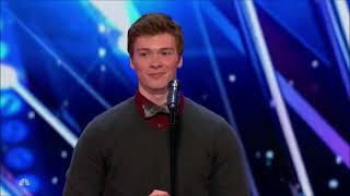 Impressionist Daniel Ferguson Mocks Simon with 'Cake by the Ocean' | America’s Got Talent 2017