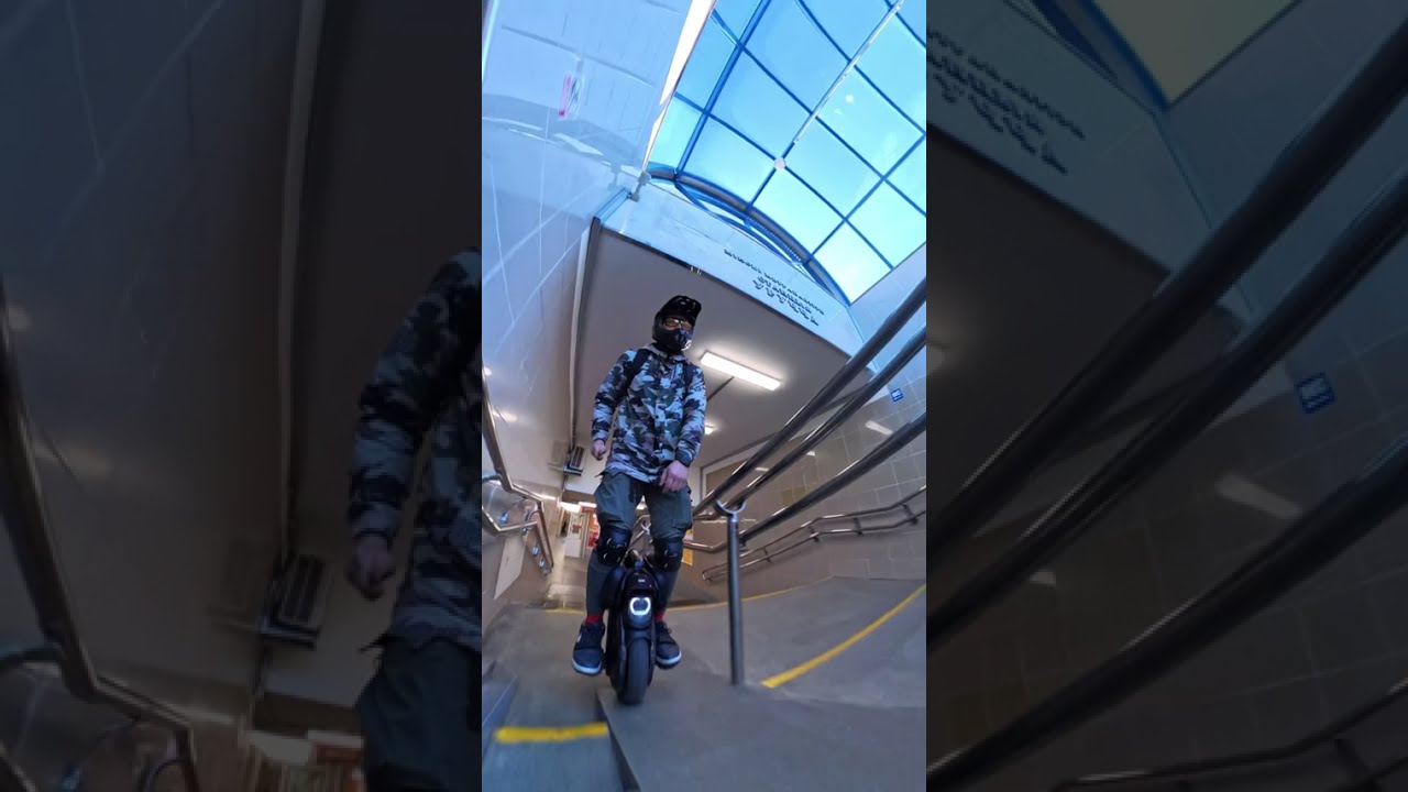 Моноколесо в метро. От м. Уручье до Рогачевской 